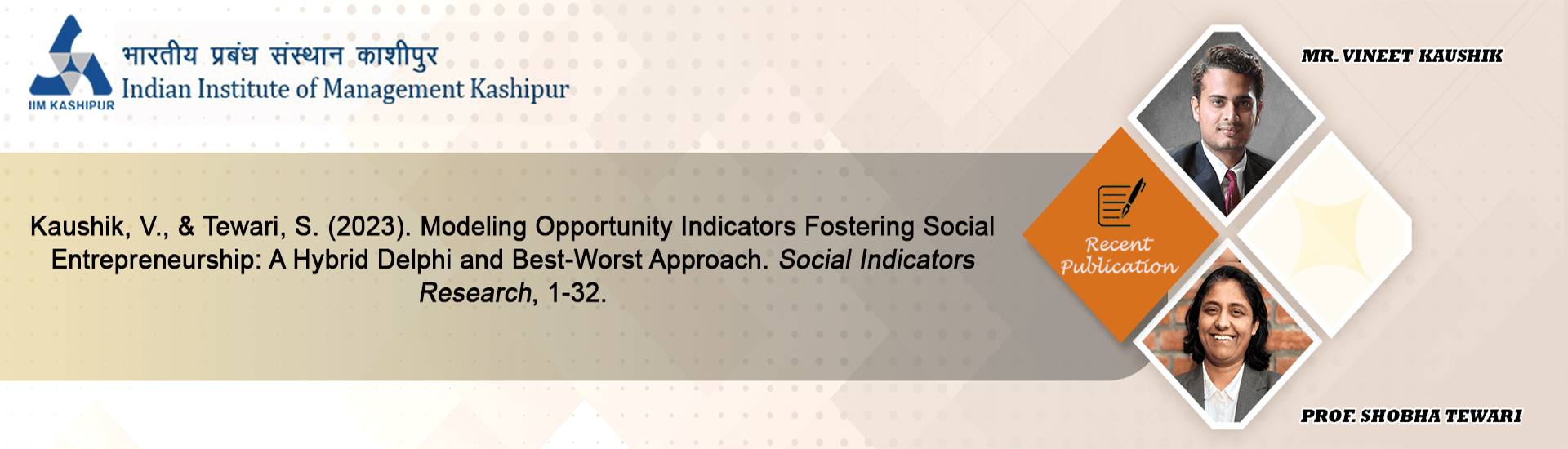 Recent Publication